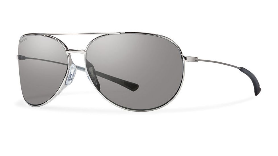 Smith Optics Rockford Slim Bifocal Prescription Sunglasses, Silver Frame, RFSPPGYMSVBI