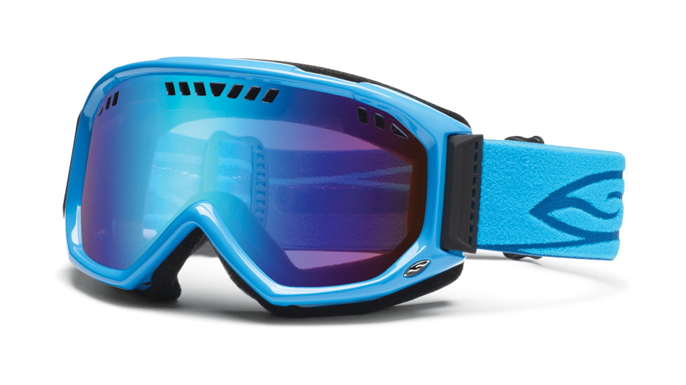 Smith Optics Scope Goggles - Cyan Frame, Blue Sensor Mirror Lenses SC3ZCY12