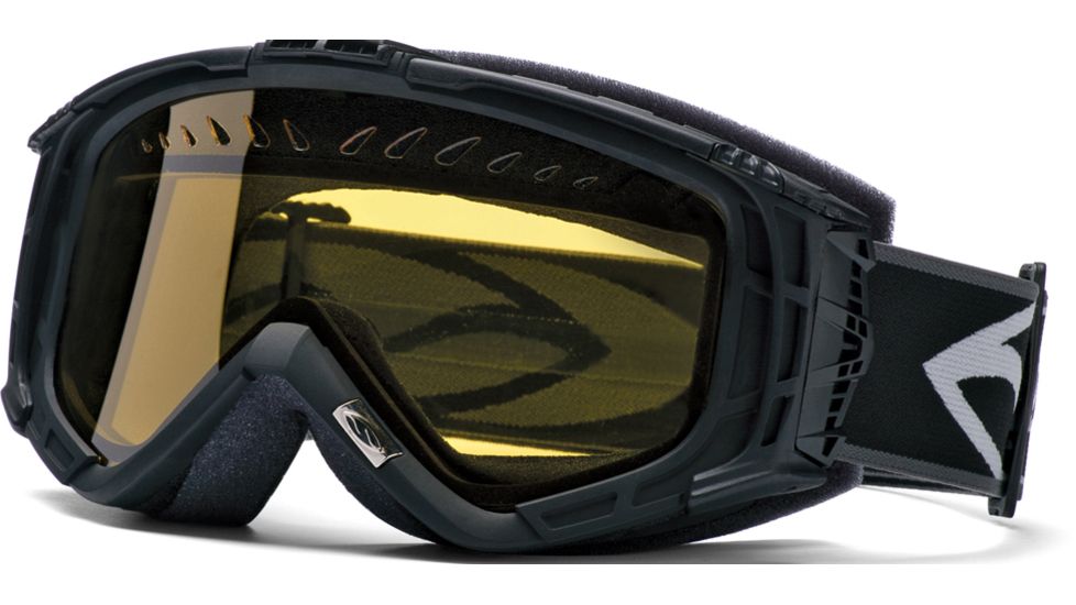 Smith Optics Snow Intake Goggles - Black w/ Yellow Dual Airflow AFC Lens IT3ABKSM10