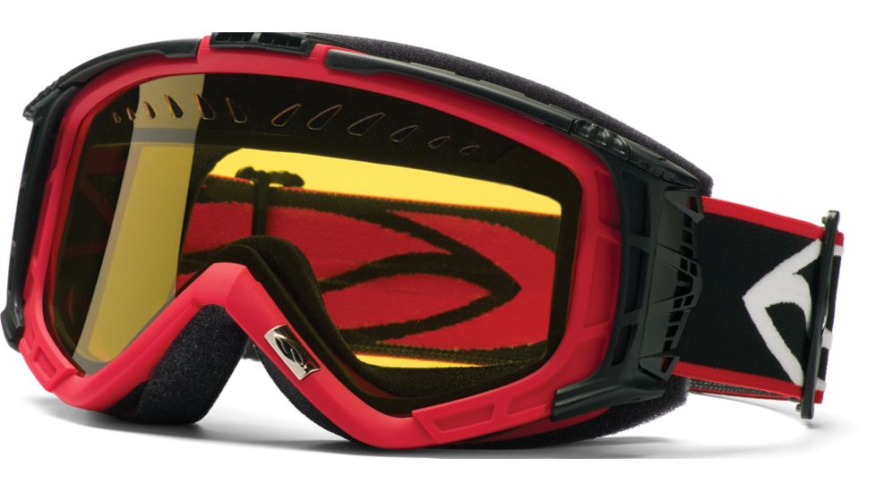Smith Optics Snow Intake Goggles - Red w/ Yellow Dual Airflow AFC Lens IT3ARDSM10