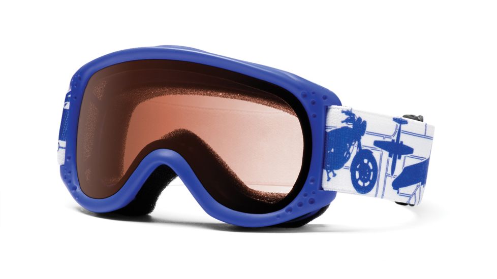 Smith Optics Sundance Kid Snow Goggles - Royal Blue Cars Frame, RC36 SK2EBC10