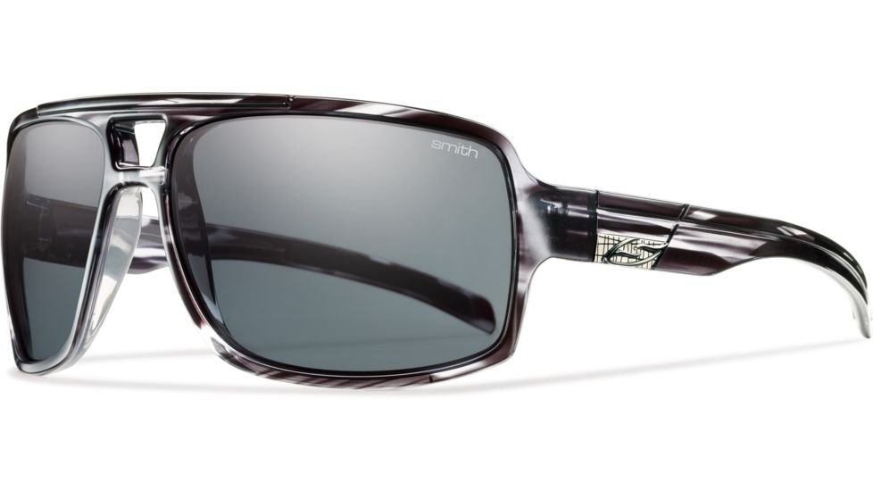 Smith Optics Swindler Sunglasses - Black Stripe Frame, Polarized Gray Lenses SRPPGYBP