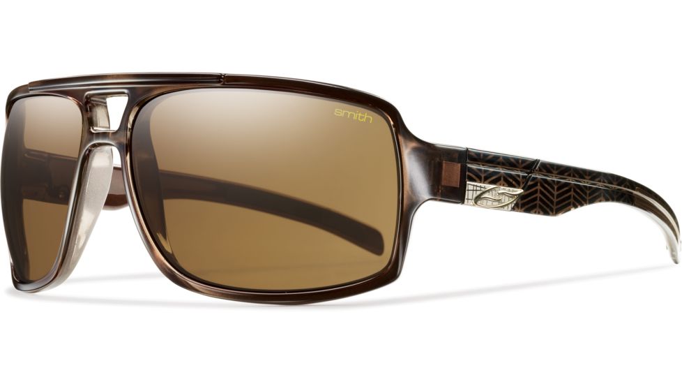 Smith Optics Swindler Sunglasses - Brown Herringbone Frame, Polarized Brown Lenses SRPPBRBR