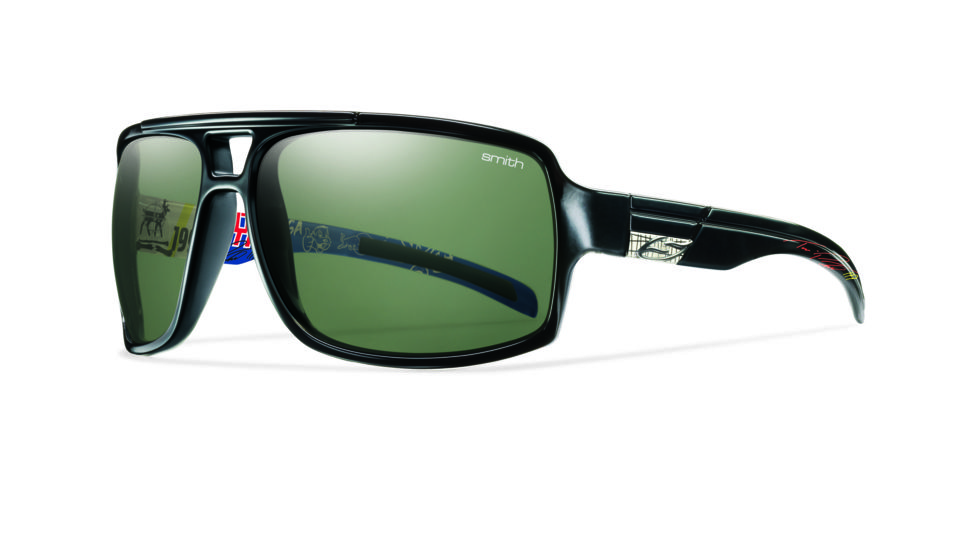 Smith Optics Swindler Sunglasses - Pastrana Signature Frame, Polarized Gray Green Lenses SRPPGYTP