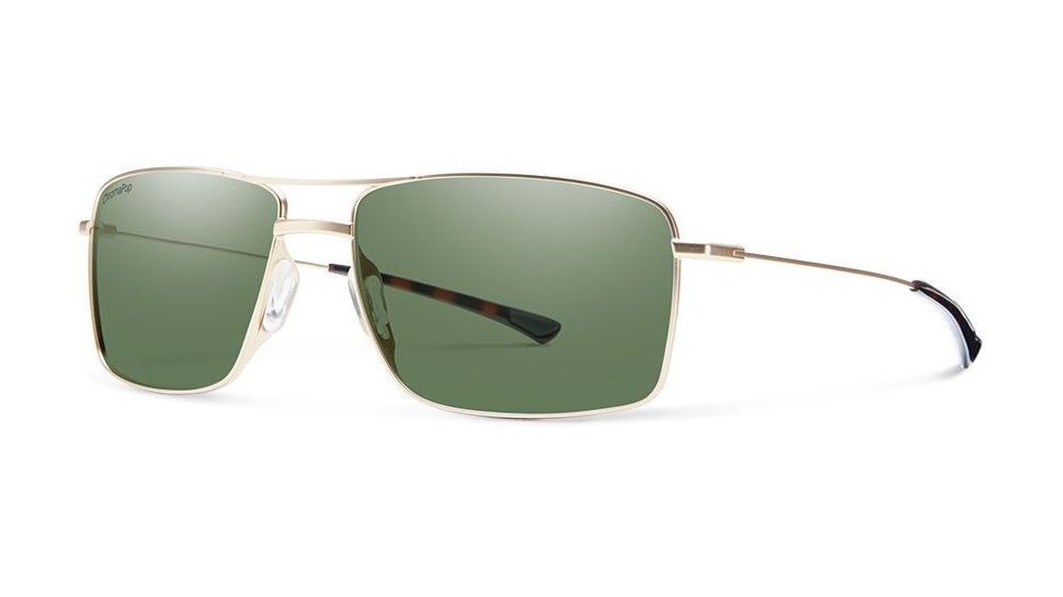 Smith Optics Turner Bifocal Prescription Sunglasses, Matte Gold Frame, Polarized, TUCPGNMGDBI