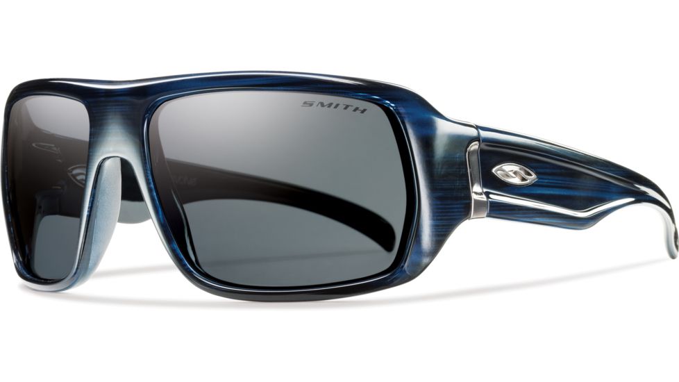 Smith Optics Vanguard Sunglasses - Blue Stripe Frame, Polarized Gray Lenses VGPPGYBL