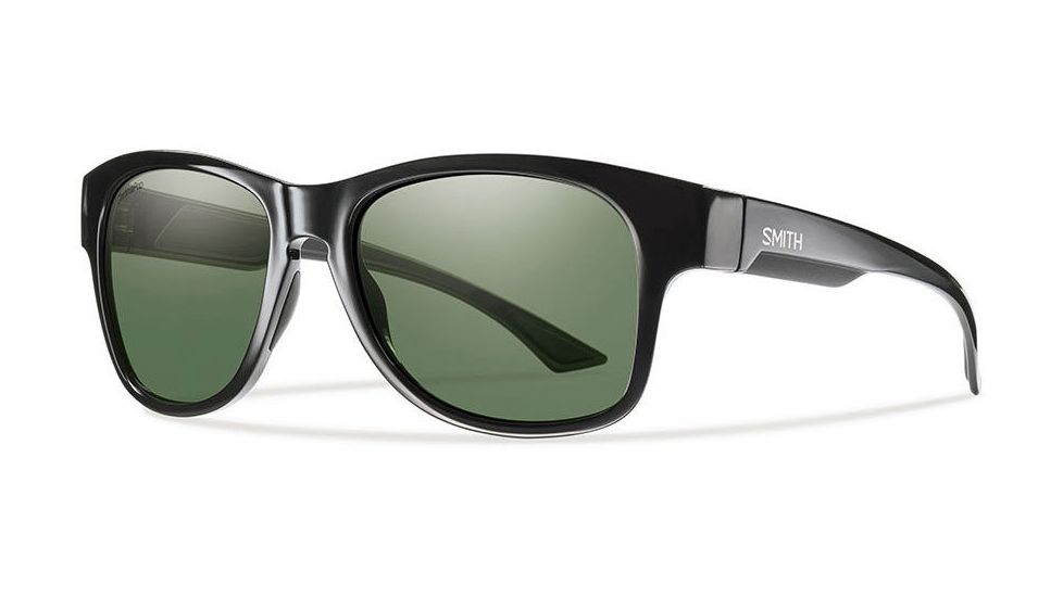 Smith Optics Wayward Single Vision Prescription Sunglasses, Black Frame, Polarized, WACPGNBKSV