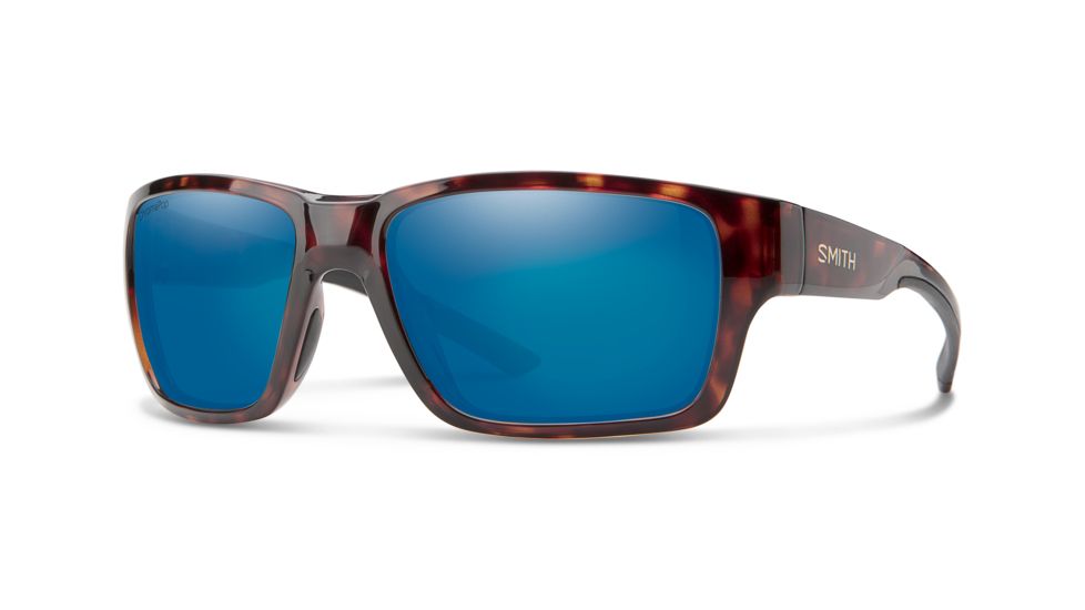 Smith Outback Sunglasses, Tortoise Frame, ChromaPop Polarized Blue Mirror Lens, 20126208659QG