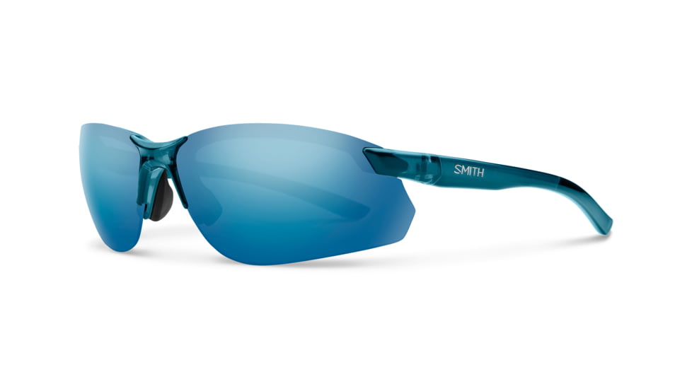Smith Parallel Max 2 Sunglasses, Crystal Mediterranean Frame, Polarized Blue Mirror Lens, 201907OXZ71JY