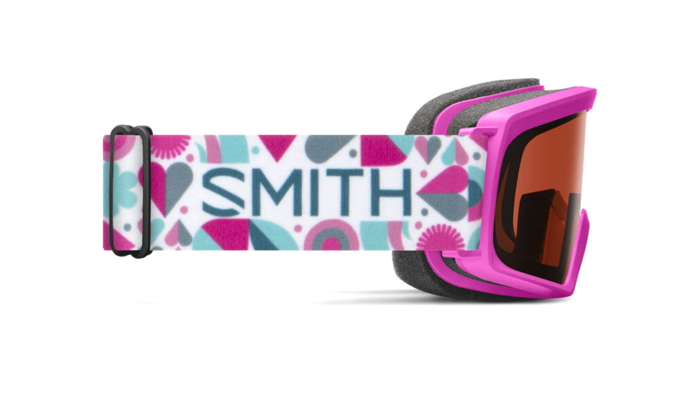 Smith Rascal Snow Goggle, Vivid Pink Hearts Frame, RC36 Lens, M006783R6998K