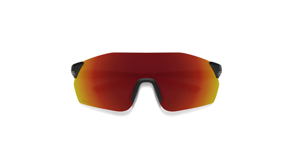 Smith Reverb PivLock Sunglasses, Matte Black Cinder Frame, ChromaPop Red Mirror Lens, 201521RC299X6