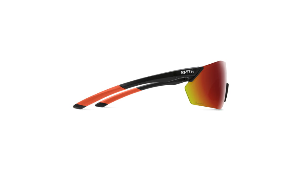 Smith Reverb PivLock Sunglasses, Matte Black Cinder Frame, ChromaPop Red Mirror Lens, 201521RC299X6