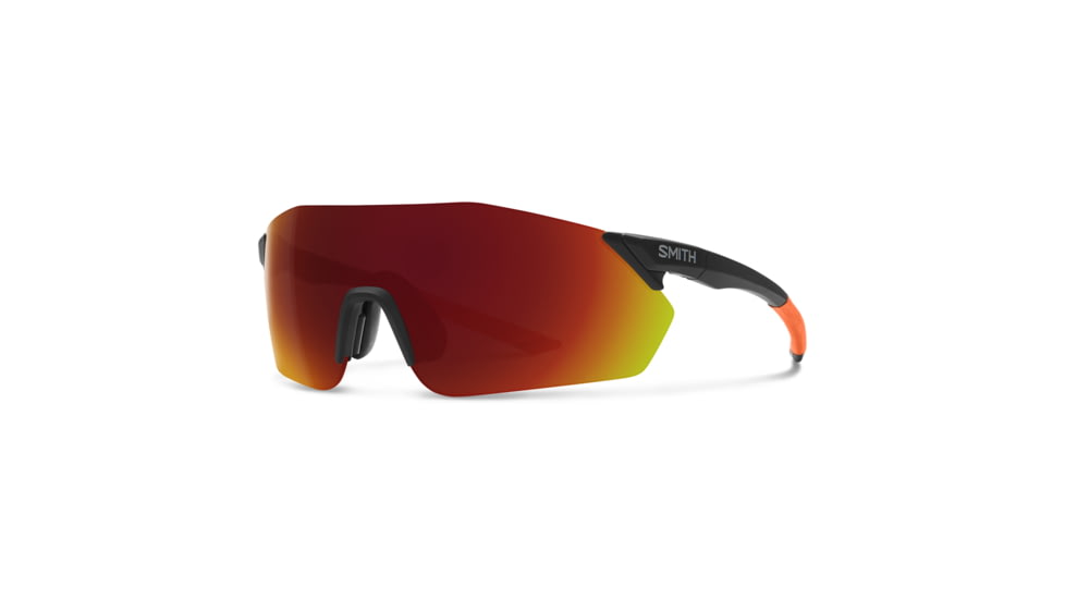 Smith Reverb PivLock Sunglasses, Matte Black Cinder Frame, ChromaPop Red Mirror Lens, 201521RC299X6
