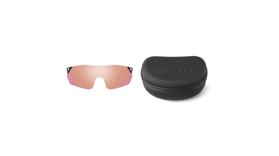 Smith Ruckus PivLock Sunglasses, Matte Black Cinder Frame, ChromaPop Red Mirror Lens, 201522RC299X6