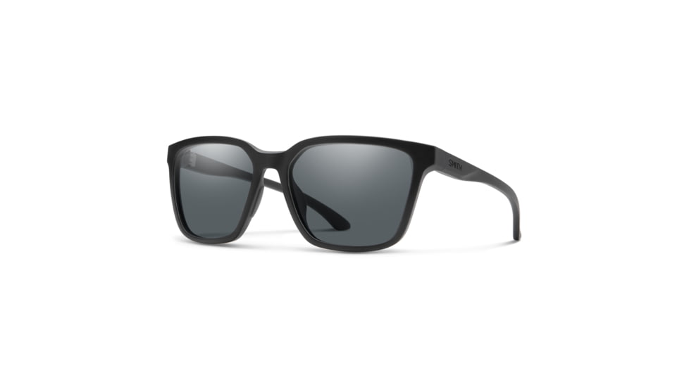 Smith Shoutout Core Sunglasses, Matte Black Frame, Polarized Gray Lens, 20368600357M9
