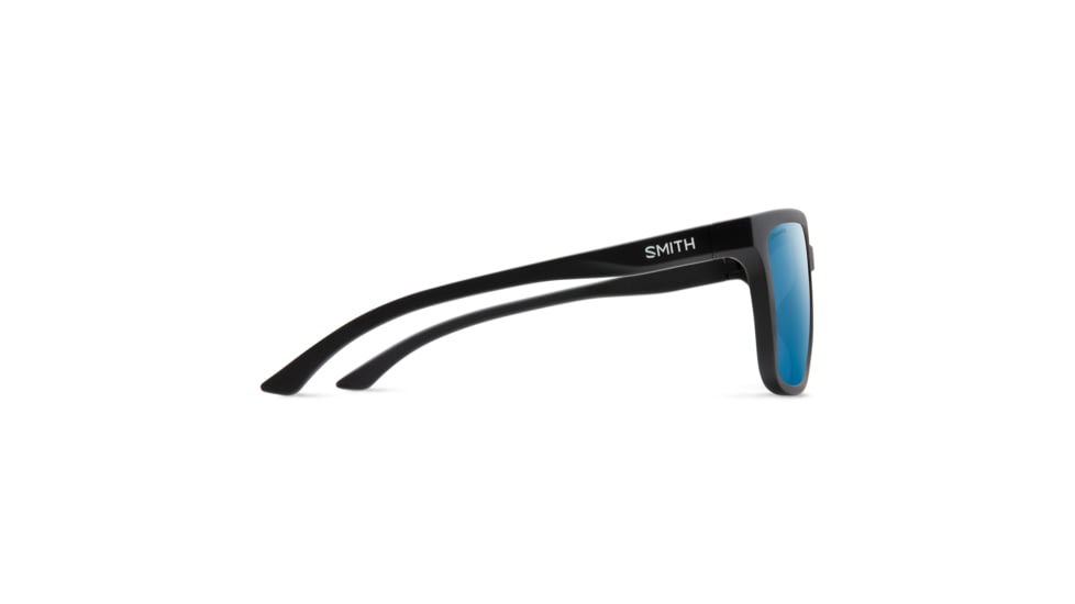 Smith Shoutout Sunglasses, Matte Black Frame, ChromaPop Polarized Blue Mirror Lens, 20230200357QG