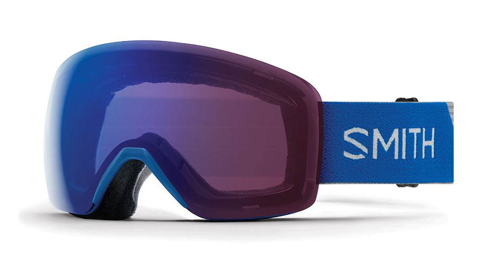 Smith Skyline Snow Goggles - Mens, Imperial Blue, Chromapop Photochromic Rose Flash Lens, SKY6CPZIMP19