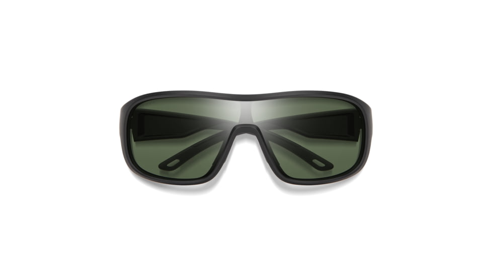 Smith Spinner Sunglasses, Matte Black Frame, ChromaPop Polarized Grey Green Lens, 20498100399L7