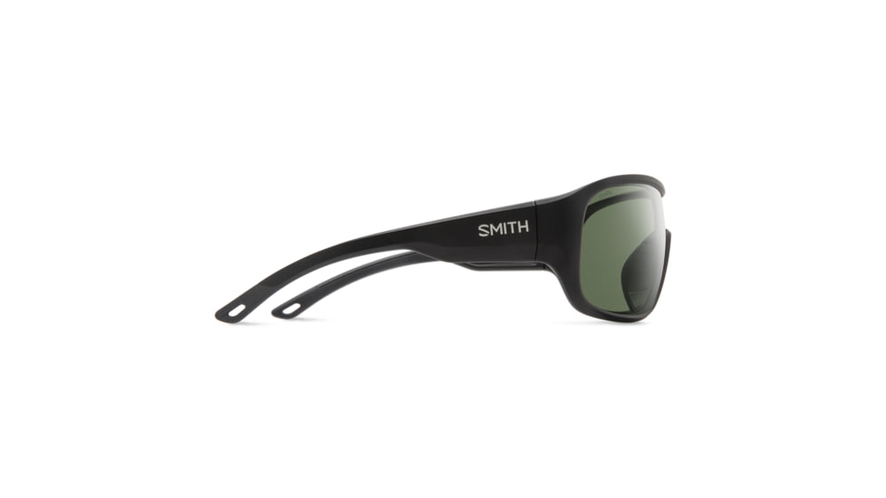 Smith Spinner Sunglasses, Matte Black Frame, ChromaPop Polarized Grey Green Lens, 20498100399L7