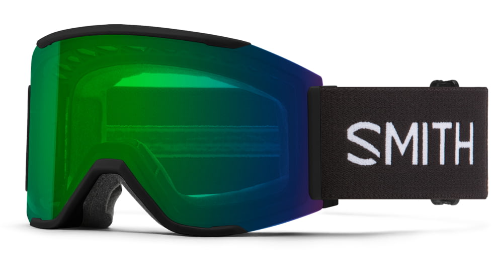 Smith Squad Mag Goggle, ChromaPop Everyday Green Mirror, Black, M007560JX99XP