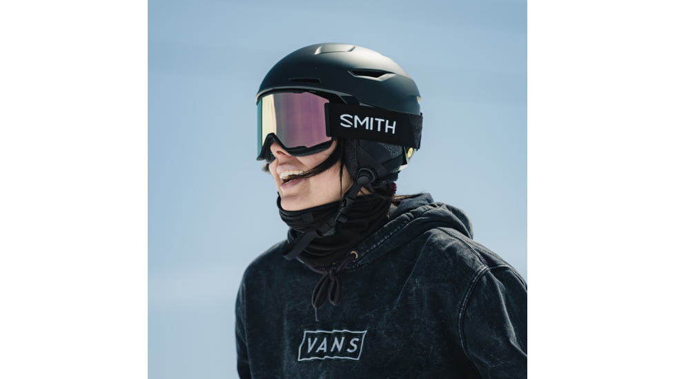 Smith Squad Mag Goggle, ChromaPop Everyday Rose Gold Mirror, Black, M007560JX99M5