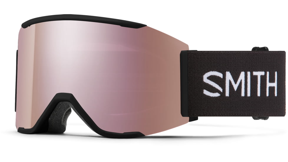 Smith Squad Mag Goggle, ChromaPop Everyday Rose Gold Mirror, Black, M007560JX99M5