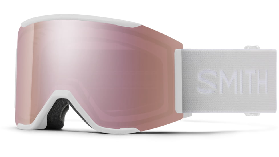 Smith Squad Mag Goggle, ChromaPop Everyday Rose Gold Mirror, White Vapor, M007560OZ99M5