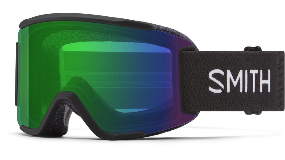 Smith Squad S Googles, ChromaPop Everyday Green Mirror , Black, M007642QJ99XP