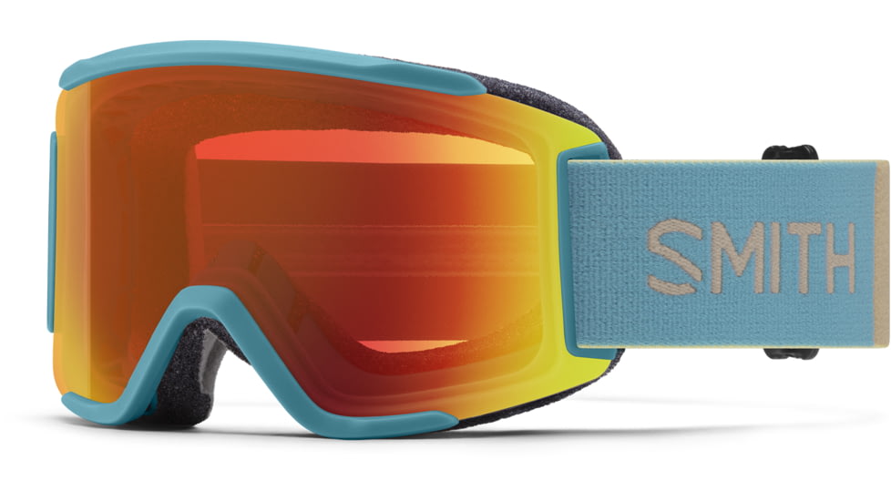 Smith Squad S Googles, ChromaPop Everyday Red Mirror , Storm Colorblock, M007640OG99MP
