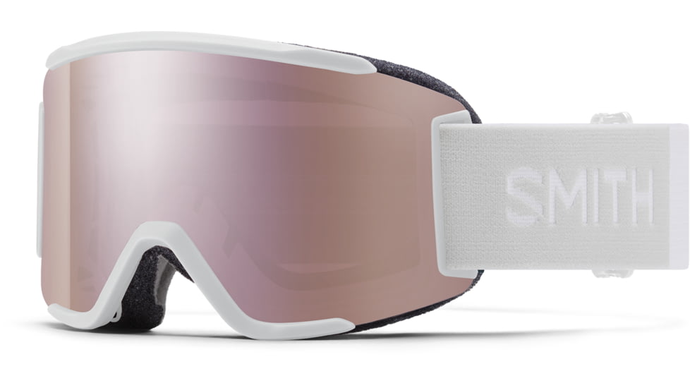 Smith Squad S Googles, ChromaPop Everyday Rose Gold Mirror , White Vapor, M0076433F99M5