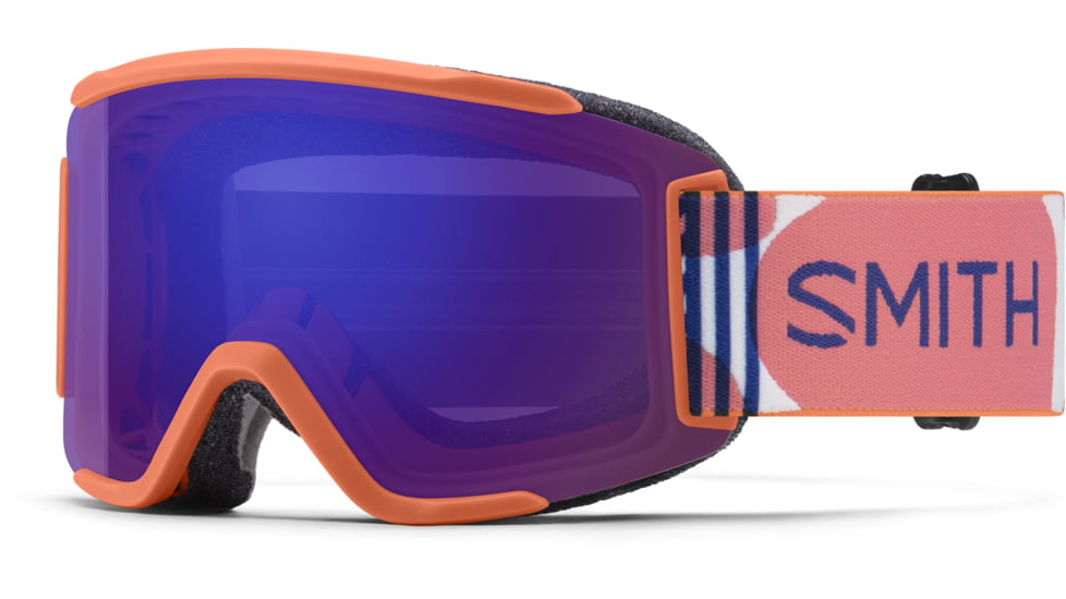 Smith Squad S Googles, ChromaPop Everyday Violet Mirror, Coral Riso Print, M007640LL9941