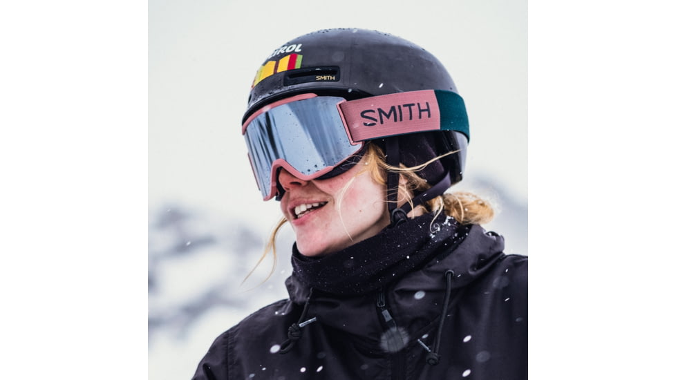 Smith Squad S Googles, ChromaPop Sun Platinum Mirror, Chalk Rose Everglade, M007640LG995T
