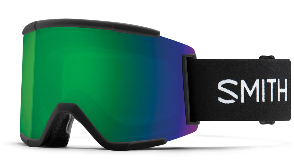 Smith Squad XL Goggles, Black, Chromapop Sun Green Mirror, M006752QJ99MK