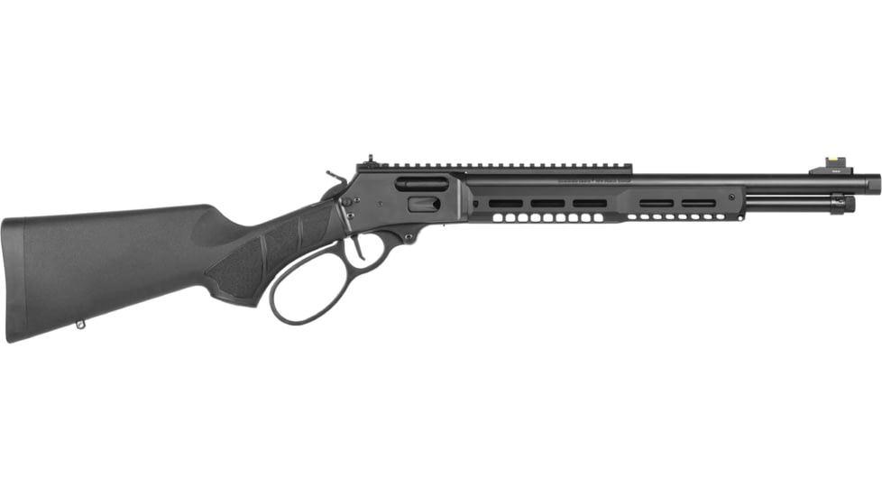 Smith &amp; Wesson 1854 Stealth Hunter Lever Action Rifle, .44 Remington Magnum, 16.3in Barrel, 1-20, Synthetic Black Stock, Stainless Black, 14193-FRRMPG