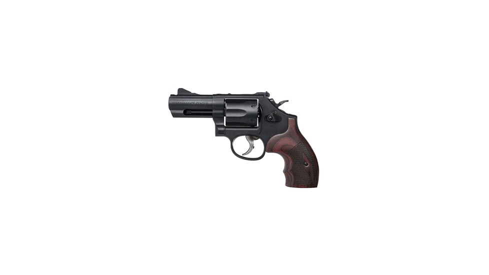 Smith &amp; Wesson 19 Carry Comp Revolver, .357 Magnum, 3in barrel, blued finish carbon steel frame, custom wood grip, revolving chamber, tritium front, adjustable rear, 6 round magazine, SW-19 Carry Comp-1-FRRMPG