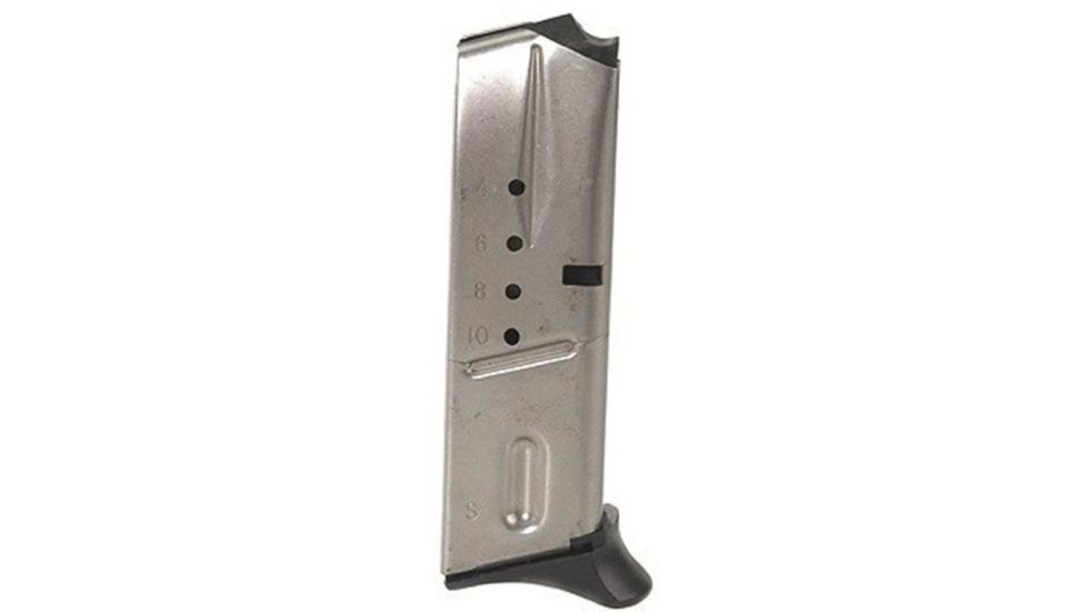 Smith &amp; Wesson 23932 - 69 SER 9mm Stainless Steel 10-Round Magazine, Stainless Steel SNW190550000