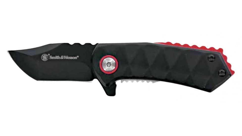 Smith &amp; Wesson 24/7 Spring Assisted Opening Folding Knife, 1.9in, Stainless Steel, Aluminum Handle, 1206287