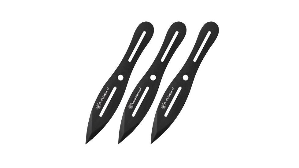 3 pc 8" Black Coated Throwing Knives
