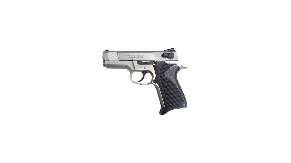 Smith &amp; Wesson 4006 Shorty Forty Pistol, .40 S&amp;W, 3.5in barrel, aluminum alloy frame, curved backstrap wrap-around grip, recoil operated semi-automatic, dovetail blade front, Novak rear, 9 round magazine, SW-4006 SF-1-FRRMPG