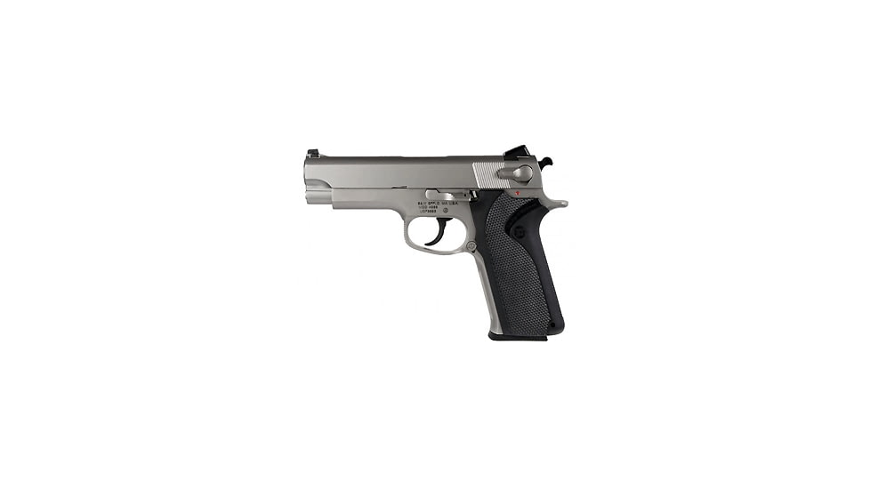 Smith &amp; Wesson 4566 Pistol, .45 ACP, 4.25in barrel, stainless steel frame, straight backstrap wrap-around grip, recoil operated semi-automatic, 3-dot fixed, 8 round magazine, SW-4566-1-FRRMPG