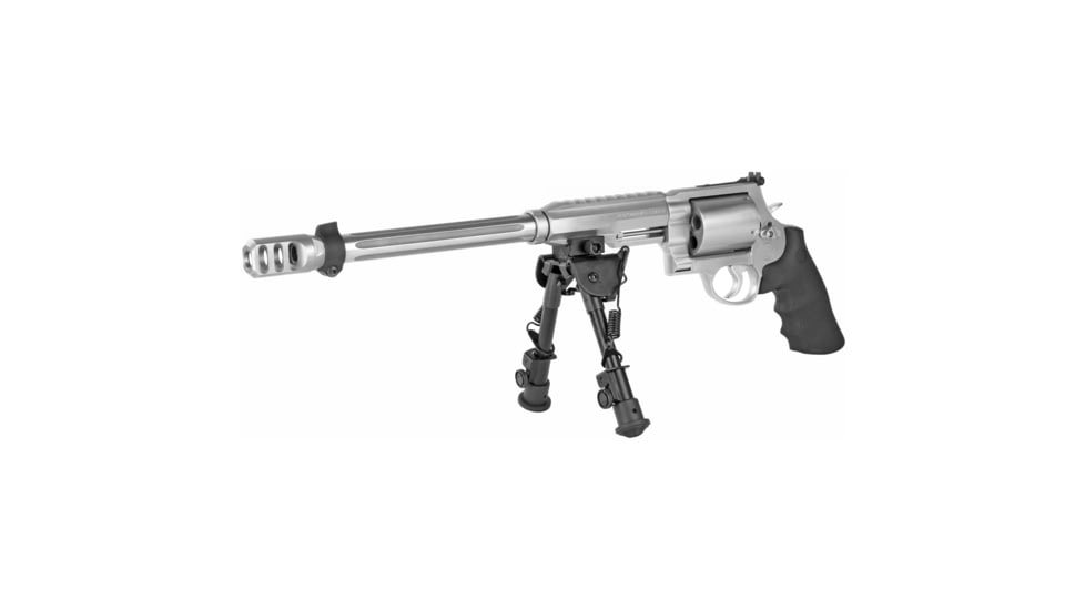 Smith &amp; Wesson 460 Hunter P.Center Revolver, 460 S&amp;W Mag, 14in Barrel, X Frame, Adjustable, Stainless Frame, Rubber Grip, 5 Round Cylinder, 170339