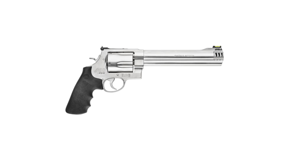 Smith &amp; Wesson 460XVR Revolver, .460 S&amp;W, 8.375in barrel, stainless steel X-Frame frame, black rubber grip, revolving chamber, interchangeable front, adj. black blade rear, 5 round magazine, SW-460XVR-1-FRRMPG