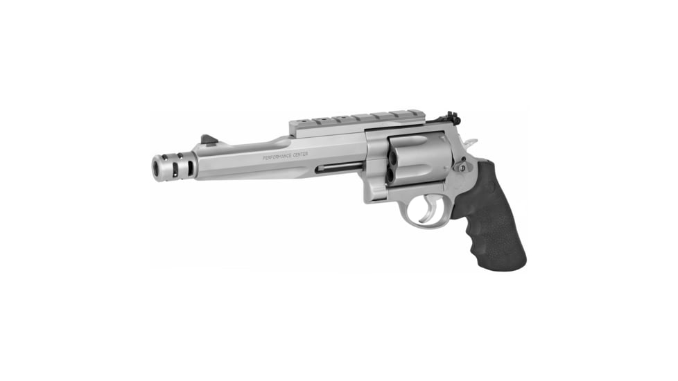 Smith &amp; Wesson 500 Performance Center Revolver, .500 S&amp;W Magnum, 7.5in Barrel, X Frame, Adjustable, Stainless Frame, Rubber Grip, 5 Round Cylinder, 170299