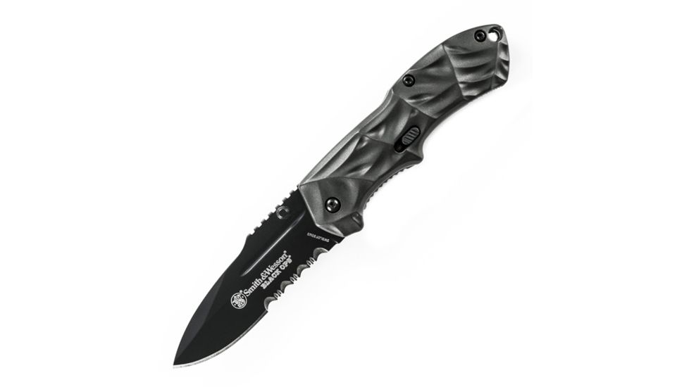 Smith &amp; Wesson Black Ops MAGIC Gen 3, 2.5 in., Black Aluminum, ComboEdge SWBLOP3SMS