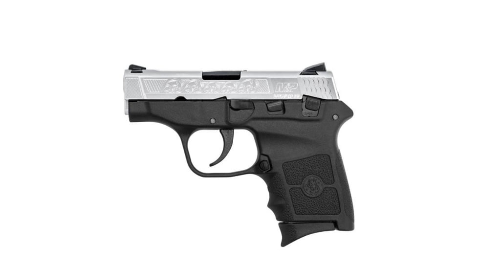 Smith &amp; Wesson Bodyguard 380 Pistol, .380 ACP, 2.75in barrel, black polymer frame, integrated polymer grip, recoil operated semi-automatic, ramp front, U-notch rear, 6 round magazine, SW-Bodyguard 380-1-FRRMPG