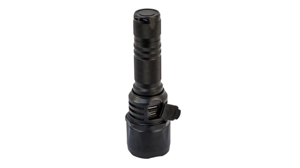 Smith &amp; Wesson Duty Series MS Battery Bank LED Flashlight, RXP Rechargeable, 1 x 18650 Battery Bank, Black 1074566