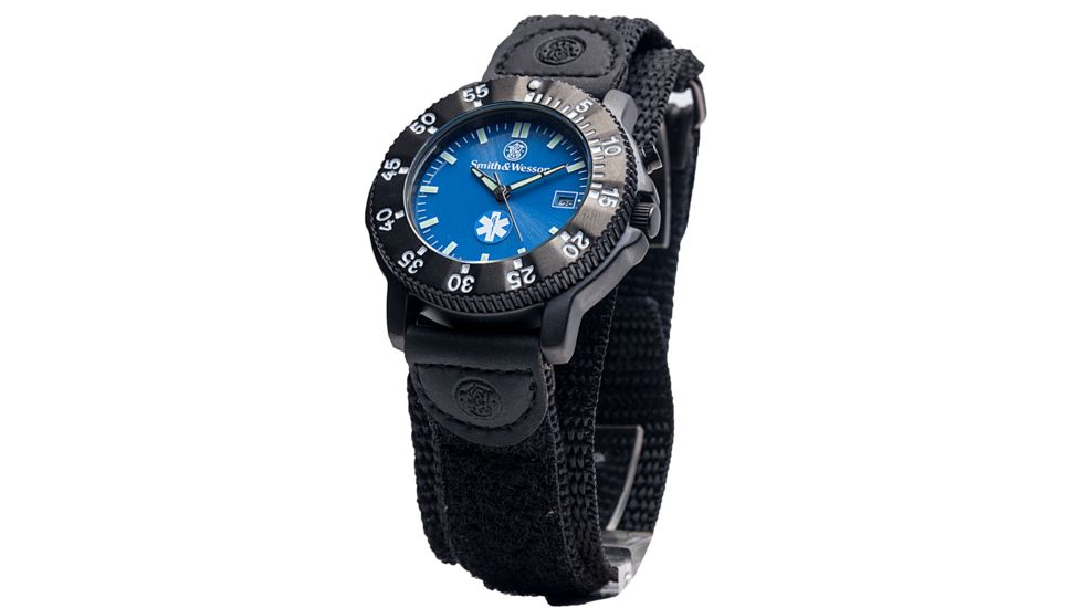 Smith &amp; Wesson EMT Watch - Blue Dial, Nylon Strap SWW-455-EMT SWW-455-EMT
