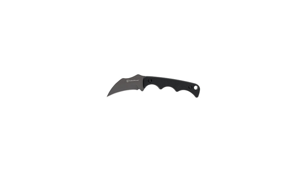 Smith &amp; Wesson HRT Fixed Blade, Karambit Neck Knife, Molded Nylon Sheath, Clam, 1193154