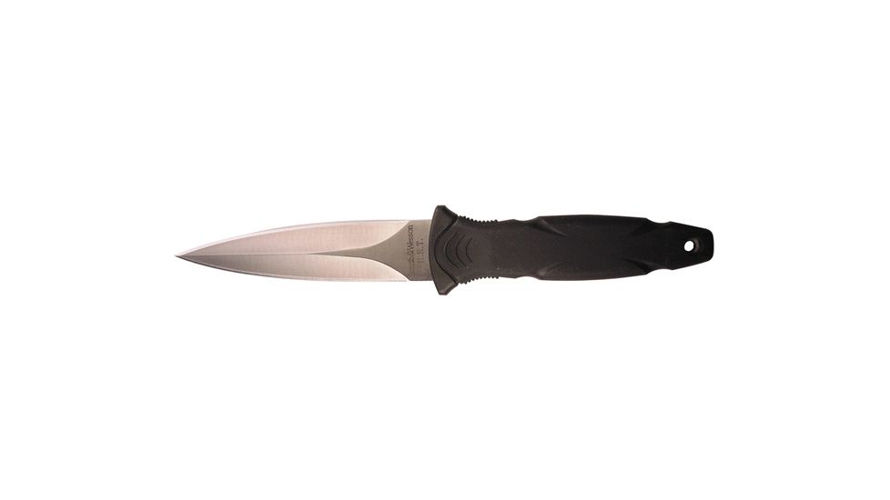 Smith &amp; Wesson H.R.T. Military Boot Knife, Rubber Handle, Plain, BootSheath SWHRT3