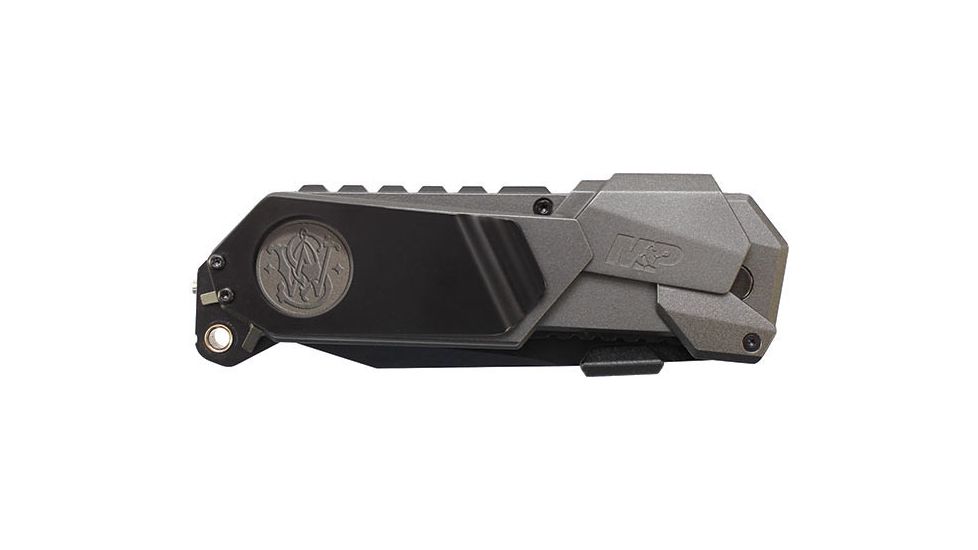 Smith &amp; Wesson M&amp;P MAGIC, Gray Aluminum Handle, Black Tanto Combo, SWMP9BTS